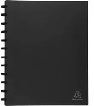 Exacompta 4x Sichtmappe PP 800&mu;, 30 herausnehmbare H&uuml;llen, A4, Schwarz, 86351E