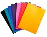 Exacompta 60x Sammelmappe +Gummizug 3 Klappen PP 400&mu; Eco A4 sortiert 559000E