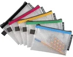 Exacompta 10x Tasche EVA + Rei&szlig;verschluss, flexibel PP, DIN A6, sortiert,...