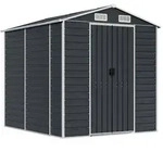 vidaXL Ger&auml;tehaus Anthrazit 191x215x198 cm Verzinkter Stahl
