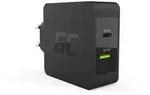 Green Cell Charger USB-C 45W PD with cable USB-C and extra USB port for Asus ZenBook,