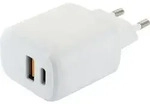 Schwaiger Ladeger&auml;t Schnell 230V USB 2.0A/Typ-C Wei&szlig; Multimedia-Technik