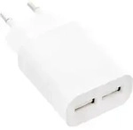 InLine USB Ladeger&auml;t DUO - Netzteil 2-fach - 100-240V zu 5V/2.1A - wei&szlig; - wei&szlig;