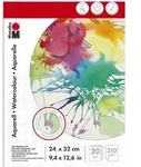 Marabu Aquarellblock, 240 x 320 mm, 210 g/qm, 20 Blatt