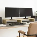 vidaXL Monitorst&auml;nder Sonoma-Eiche 100x27x10 cm Holzwerkstoff