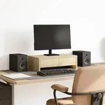 vidaXL Monitorst&auml;nder mit Schubladen Sonoma-Eiche 50x27x15 cm