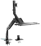 "InLine&reg; Workstation-Tischhalterung mit Lifter, beweglich, bis 81cm (32") / 9kg"