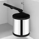 vidaXL K&uuml;chen-Einbau-M&uuml;lleimer Edelstahl 8 L