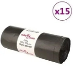 vidaXL M&uuml;lls&auml;cke 150 Stk. Schwarz 240 L