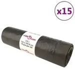 vidaXL M&uuml;lls&auml;cke mit Zugband 150 Stk. Schwarz 240 L