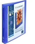 Exacompta 12x Ringbuch PP 4 Ringe 30mm R&uuml;cken 40mm A4 Maxi Blau 51562E