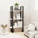 vidaXL Standregal Wei&szlig; 60x30x105 cm Massivholz Kiefer