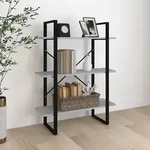 vidaXL B&uuml;cherregal Grau Sonoma 80x30x105 cm Holzwerkstoff