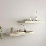 vidaXL Schwebende Wandregale 2 Stk. Eichefarben 60x23,5x3,8cm MDF
