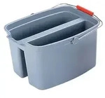 Rubbermaid Doppeleimer, 18 Liter, PP, grau