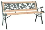 vidaXL Gartenbank 122 cm Holz