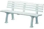 Gartenbank SYLT 3-Sitzer L&auml;nge 1500 mm wei&szlig;