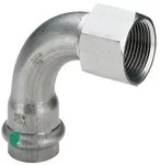 Viega Sanpress Inox-&Uuml;bergangsbogen 90&deg; mit SC-Contur Stahl nichtrostend,...