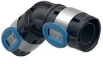 Geberit Bogen FlowFit 45 Grad, DN 20, 25mm, PPSU, Schwarz, 620062001