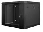 Lanberg WF01-6609-10B - Wandmontiertes Regal - 9U - 60 kg - Sperrschloss -