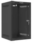 LANBERG 10 9U 280x310 Wandgeh&auml;use Glast&uuml;r (FlatPack) sw Multimedia-Technik 10