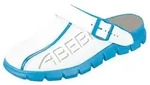Abeba Berufsschuhe Dynamic Clog wei&szlig;/blau Gr. 48