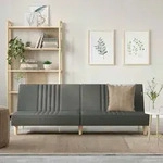 vidaXL Schlafsofa Dunkelgrau Stoff