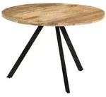 vidaXL Esstisch 110x75 cm Massivholz Mango