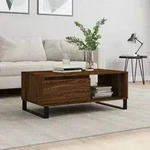 vidaXL Couchtisch Braun Eichen-Optik 90x50x36,5 cm Holzwerkstoff