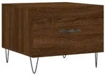vidaXL Couchtisch Braun Eichen-Optik 50x50x40 cm Holzwerkstoff