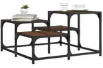 vidaXL Couchtisch Braun Eichen-Optik 68x68x40 cm Holzwerkstoff
