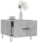 vidaXL Couchtische 2 Stk. Betongrau 50x50x40 cm Holzwerkstoff
