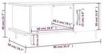 vidaXL Couchtisch Schwarz 90x50x40 cm Holzwerkstoff