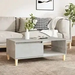 vidaXL Couchtisch Betongrau 90x50x36,5 cm Holzwerkstoff