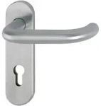 Kurzschildgarnitur Paris E138/353KH VA F69 PZ rd Dr&uuml;ckergrt.HOPPE