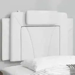 "vidaXL Kopfteil-Kissen "Viana" Wei&szlig; 90 cm Kunstleder"