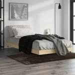 vidaXL Bettgestell ohne Matratze Sonoma-Eiche 100x200 cm Holzwerkstoff