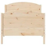 vidaXL Massivholzbett ohne Matratze 90x190 cm Kiefernholz
