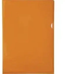 Exacompta Pack 100 Aktensichth&uuml;llen glattem festem PVC 130&mu; A4 Orange 661245E