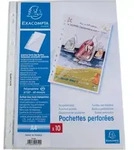 Exacompta 100x Prospekth&uuml;llen oben seitlich ge&ouml;ffnet glatt PP A4 Kristall...