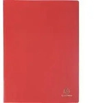 Exacompta 20x Sichtmappe PP 500&mu; + 20 glatten H&uuml;llen transluzent A4 Rot 8825E
