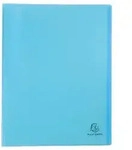 Exacompta 10x Sichtmappe A4 mittelfestem PP, 40 H&uuml;llen, Pastellblau, 88472E