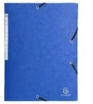 Exacompta 25x Sammelmappe +Gummizug 3 Klappen Karton A4 MAXI sortiert 55950E