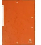 Exacompta 25x Sammelmappe + Gummizug 3 Klappen Karton 425g A4 MAXI Orange 17117H