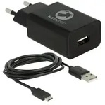 Navilock Tragant - Netzteil - 12 Watt - 2.4 A (USB) - auf Kabel: Micro-USB