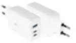 USB-Schnellladeger&auml;t 65W mit GaN-Technologie, 3-Port (2x USB-CTM und 1x USB-A), PD