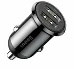 Baseus Grain Pro Autoladeger&auml;t 2x USB 4,8 A schwarz (CCALLP-01)