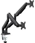 "INLINE - Tischhalterung mit Lifter & USB/Audio - 2 Monitore bis 81cm (32""),schwarz"