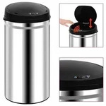 vidaXL Automatischer Sensor-M&uuml;lleimer 50 L Edelstahl