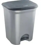 "keeeper Tret-Abfallbeh&auml;lter "torge", 2x 11 Liter, silber"